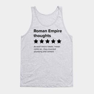 Thinking about the Roman Empire Five Stars - Roman Empire Thoughts Tank Top